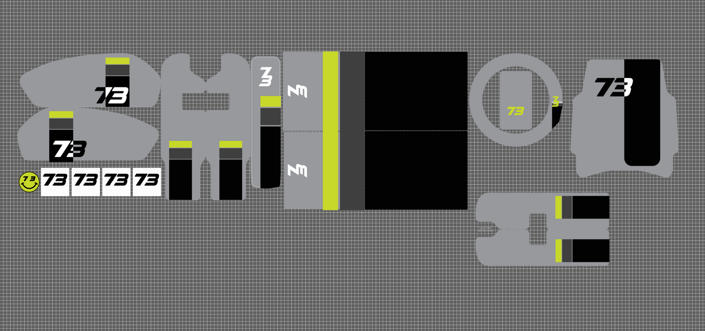 C1X style Replica decal kit for Super 73 RX