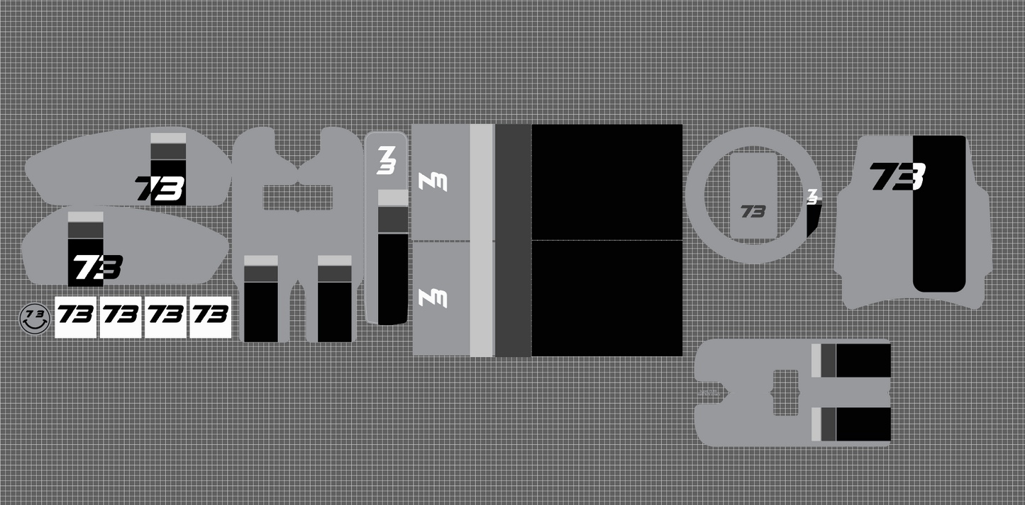 C1X style Replica decal kit for Super 73 RX