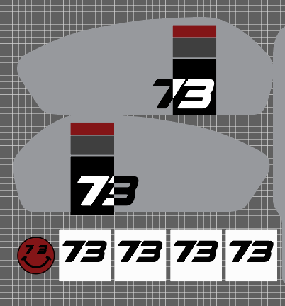 C1X style Replica decal kit for Super 73 RX