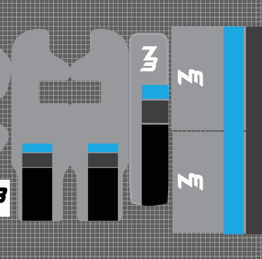 C1X style Replica decal kit for Super 73 RX