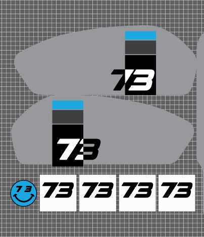 C1X style Replica decal kit for Super 73 RX