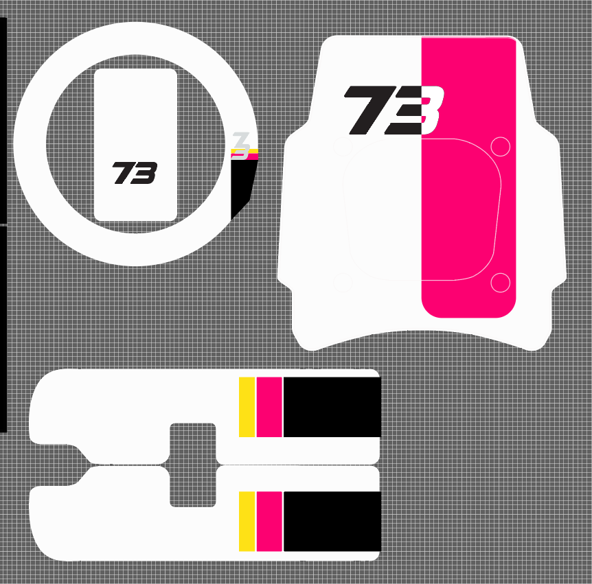 C1X style Replica decal kit for Super 73 RX