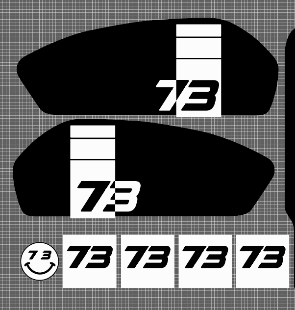 C1X style Replica decal kit for Super 73 RX