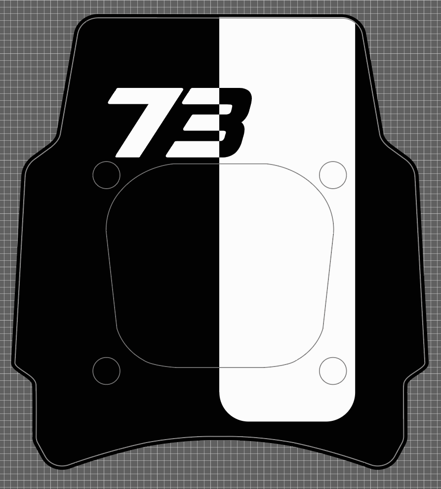 Front Headlight plate Replica decal For Super73 Rx / Adventure series