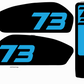 Adventure style 3pc battery Replica decals for Super 73 R / Rx / S2