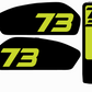 Adventure style 3pc battery Replica decals for Super 73 R / Rx / S2