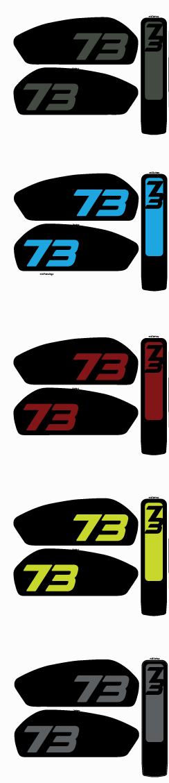 Adventure style 3pc battery Replica decals for Super 73 R / Rx / S2