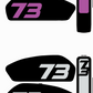 Adventure style 3pc battery Replica decals for Super 73 R / Rx / S2