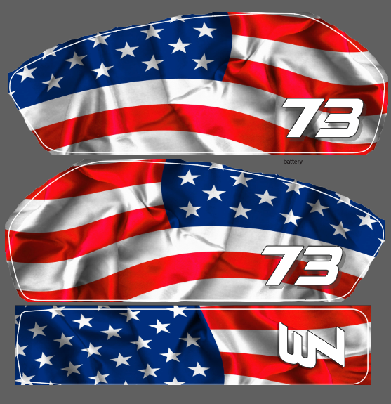 MERICA' decal kit Super 73 RX / R / (New S2 adventure)