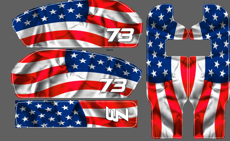 MERICA' decal kit Super 73 RX / R / (New S2 adventure)