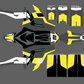 Retro V2 Yellow & Dk. Grey for Talaria MX3 / Talaria R Mx4 / Decal set