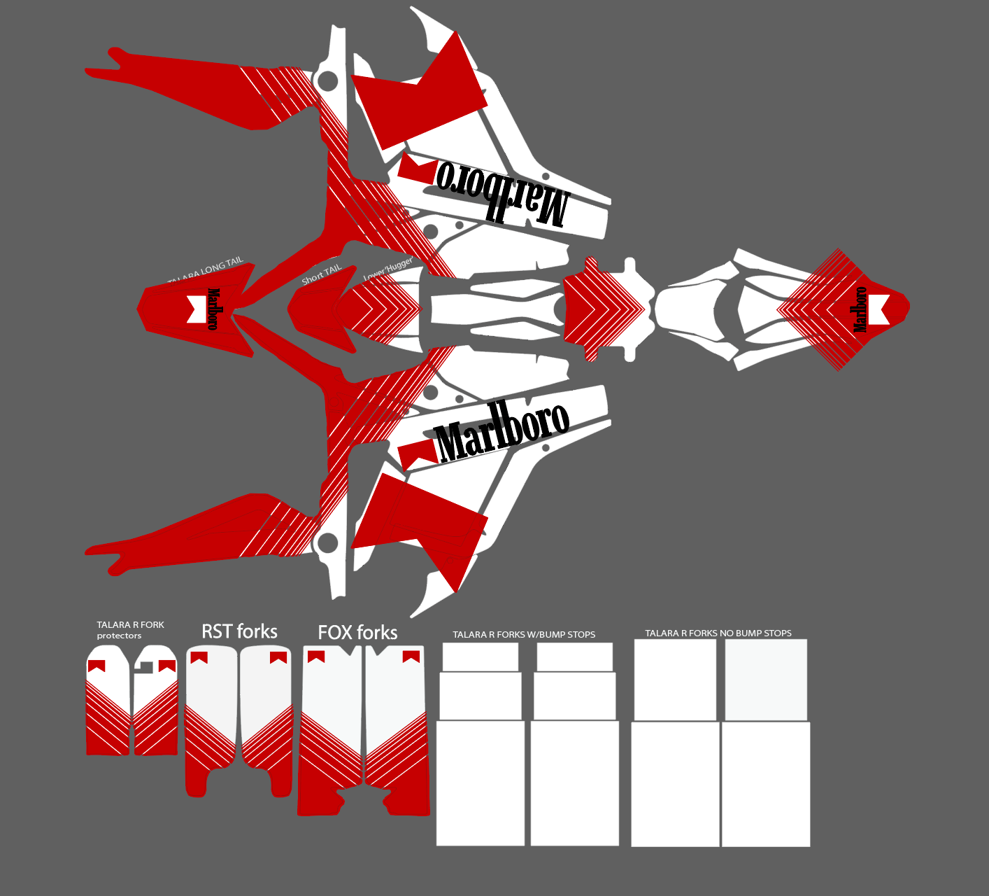 Marlboro theme for Talaria MX3 / Talaria R Mx4 / Decal set