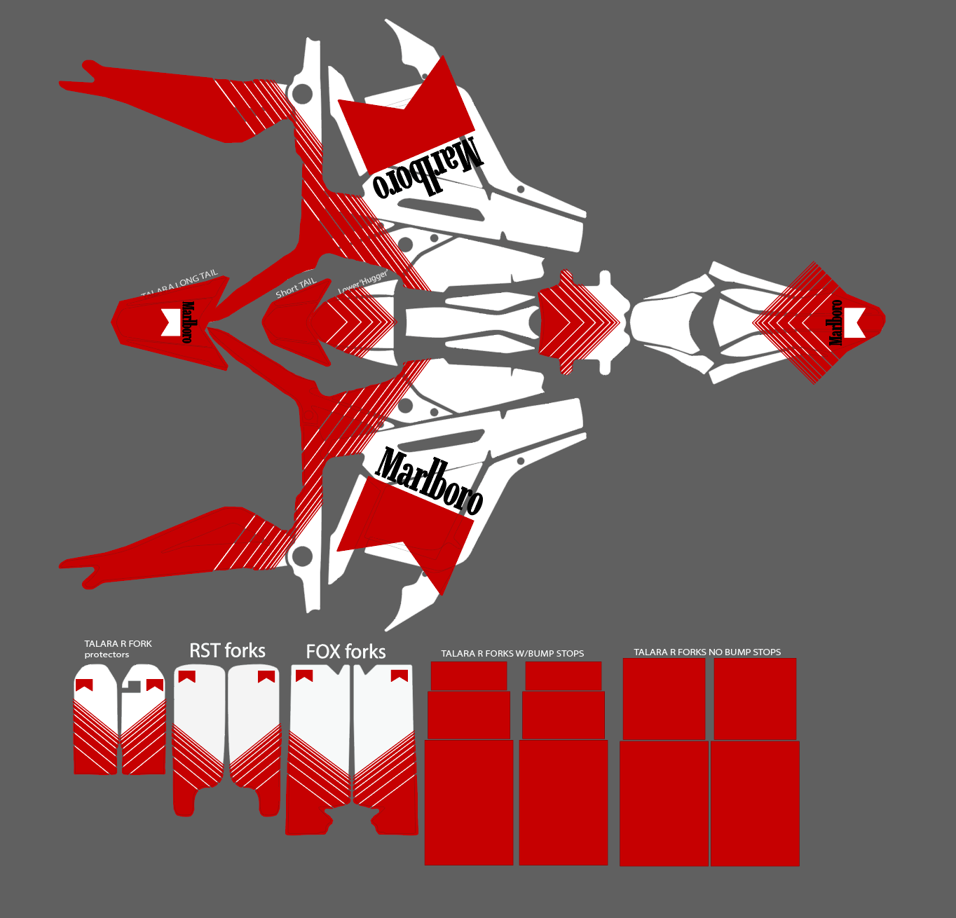 Marlboro theme for Talaria MX3 / Talaria R Mx4 / Decal set