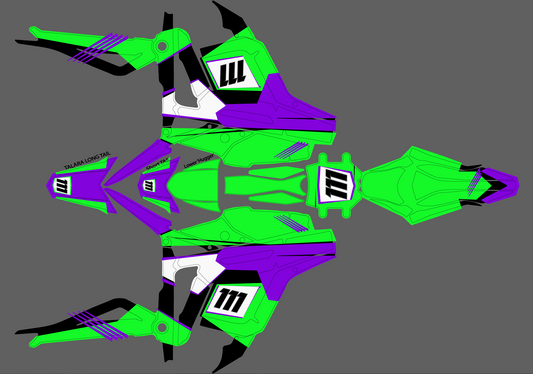 Retro Green & purple for Talaria MX3 / Talaria R Mx4 / Graphics Decal set