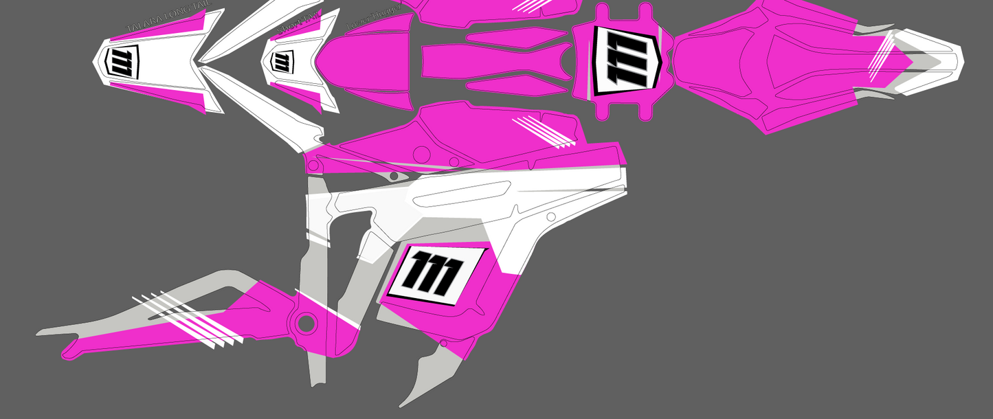 Retro Pink & grey for Talaria MX3 / Talaria R Mx4 / Graphics Decal set