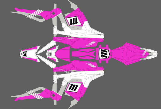 Retro Pink & grey for Talaria MX3 / Talaria R Mx4 / Graphics Decal set