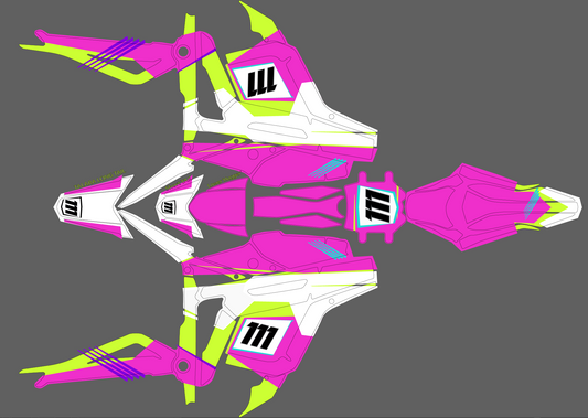 Retro Pink & Neonish yellow for Talaria MX3 / Talaria R Mx4 / Graphics Decal set