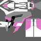 Retro V2 Pink & Grey for Talaria MX3 / Talaria R Mx4 / Decal set