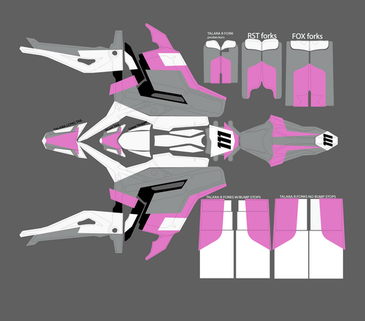 Retro V2 Pink & Grey for Talaria MX3 / Talaria R Mx4 / Decal set