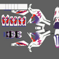 Yamaha retro 90s 50th anniversary White for  / Decal set