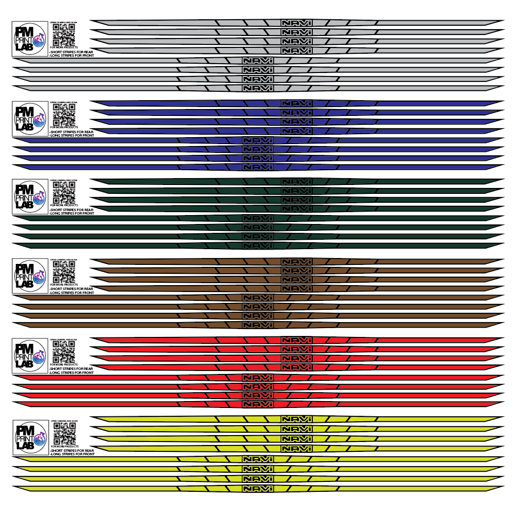 Honda Navi Wheel stripes "Rim Tape"