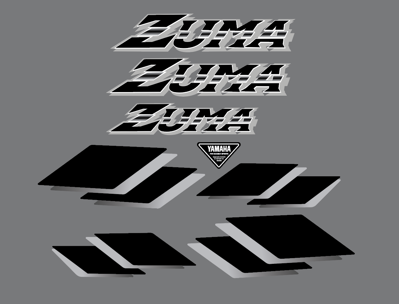 Yamaha Zuma Decal 89-01 with rear squares