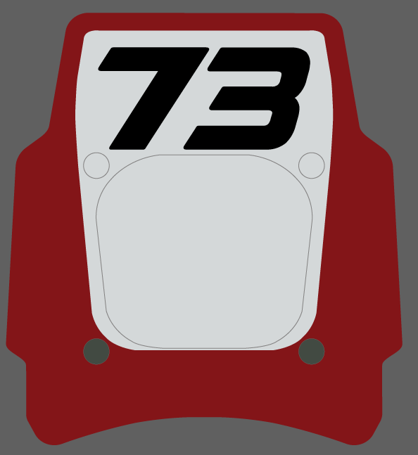 Front Headlight plate Replica decal For Super73 Rx / Adventure series