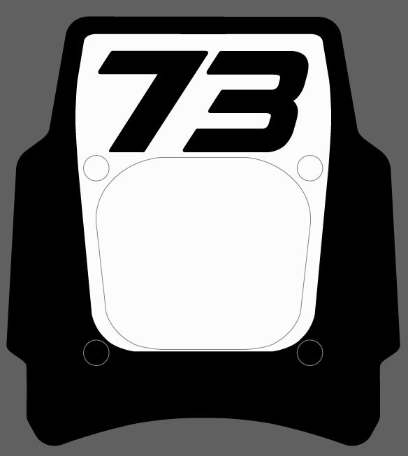 Front Headlight plate Replica decal For Super73 Rx / Adventure series