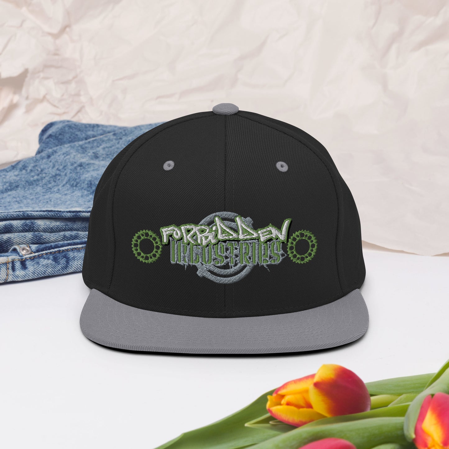 Forbidden Industries Green and Grey SnapBack Hat