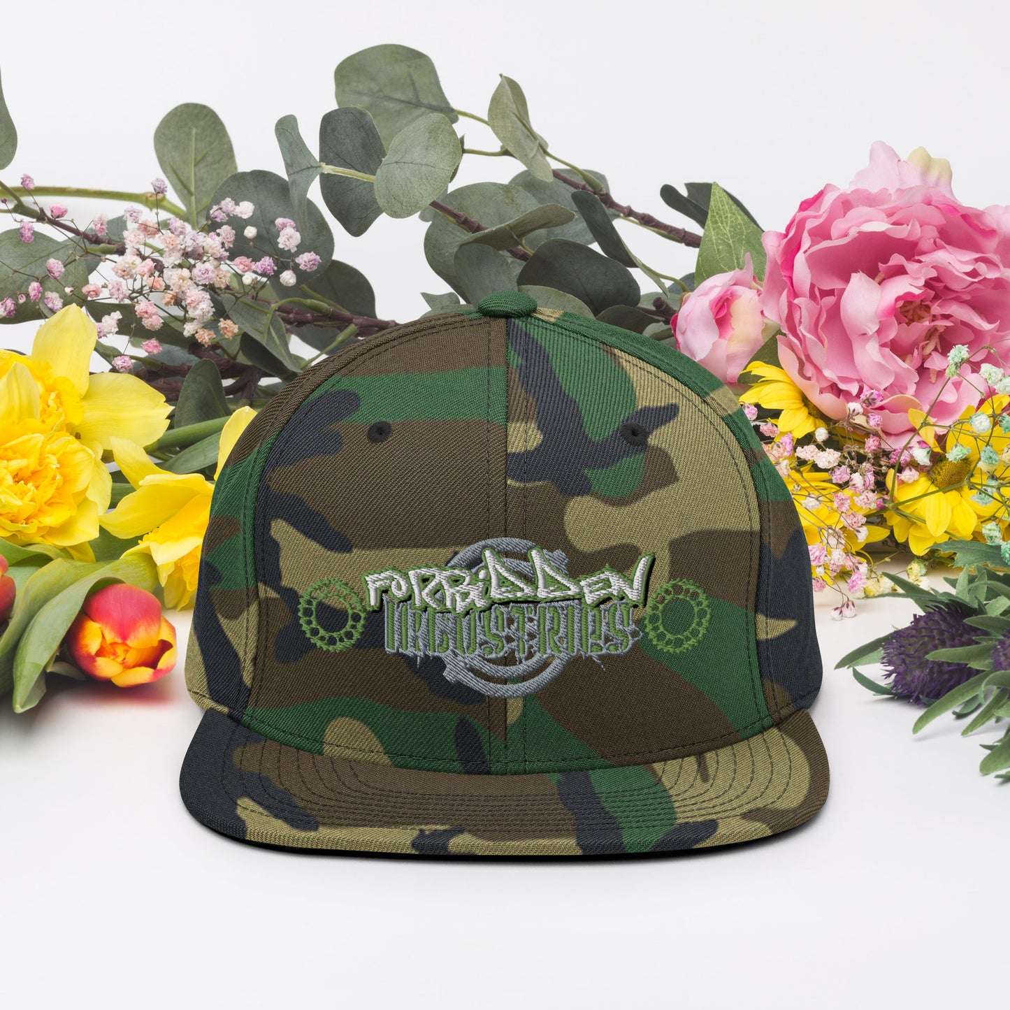 Forbidden Industries Green and Grey SnapBack Hat