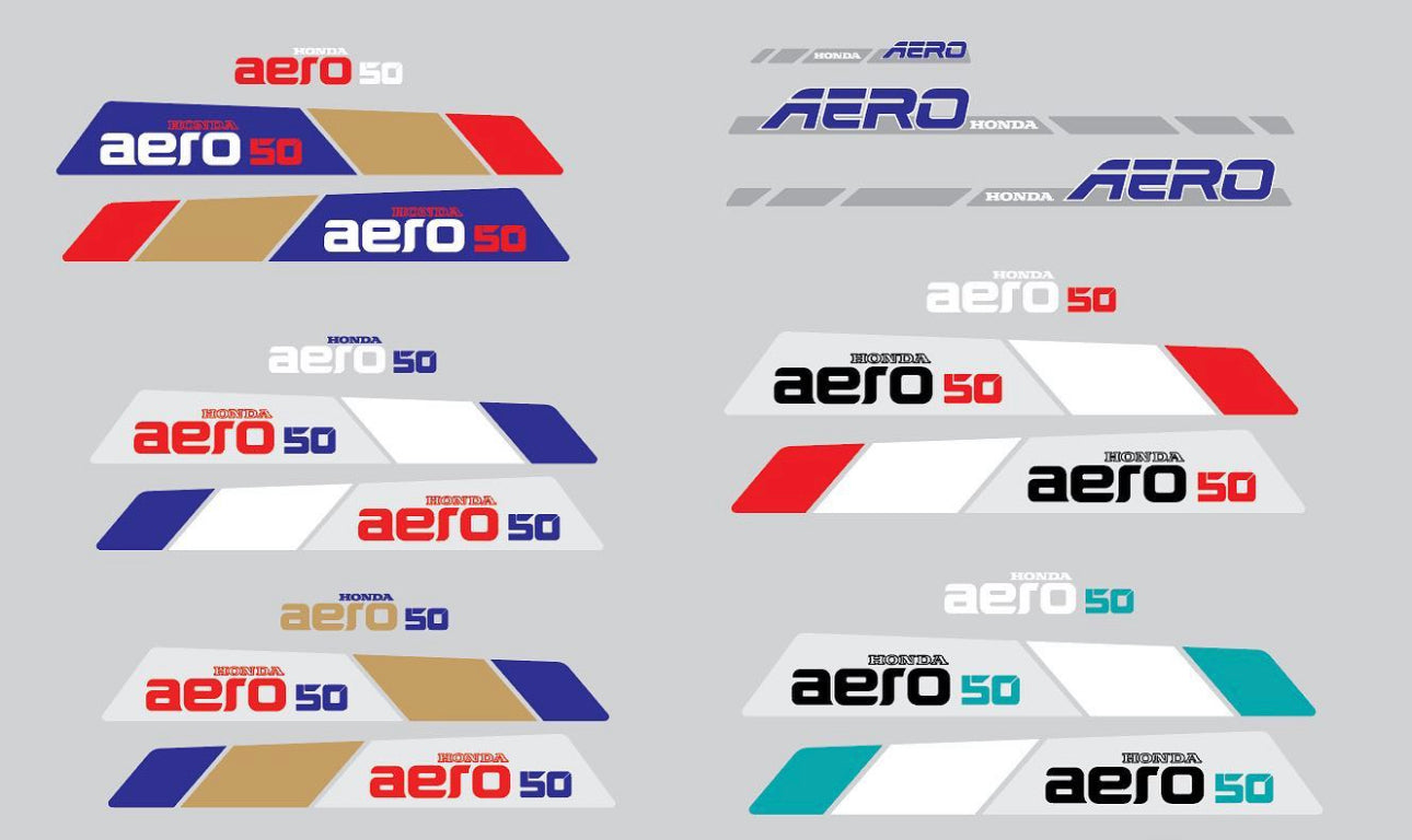 Honda Aero factory decals