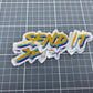 Send it Sticker (Tri color Sketch)