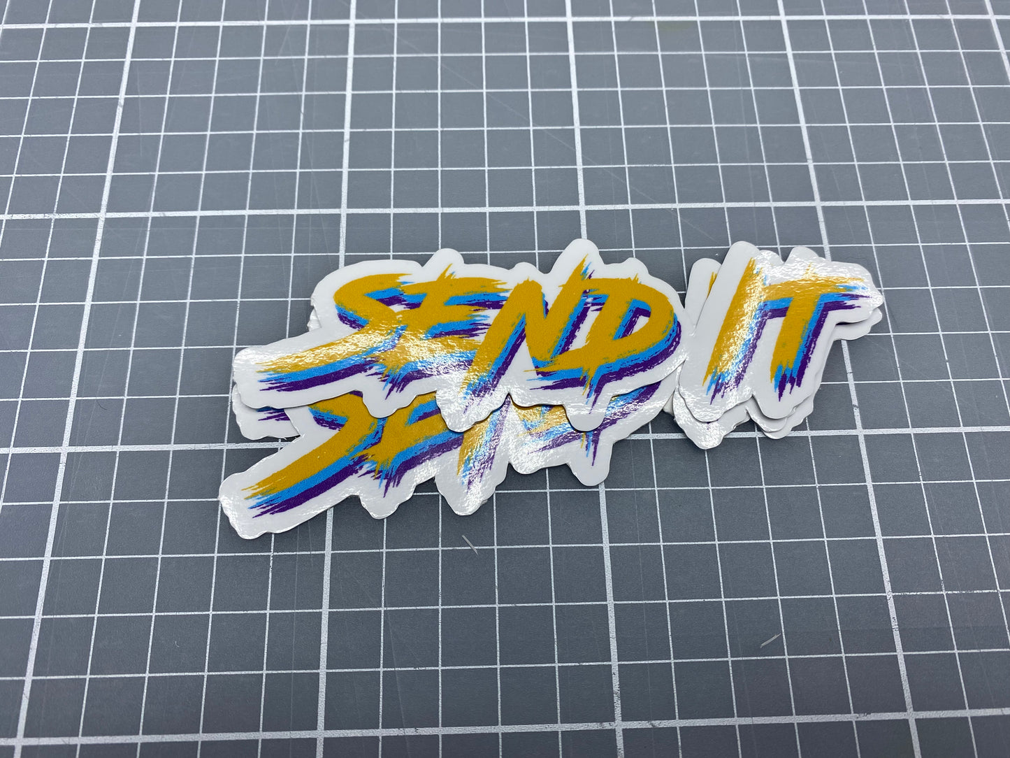 Send it Sticker (Tri color Sketch)