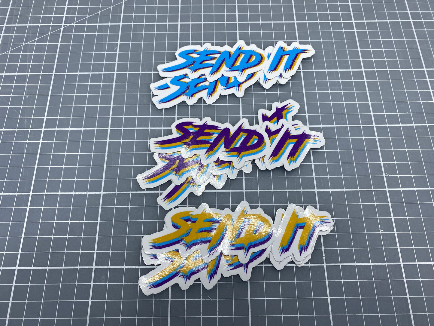 Send it Sticker (Tri color Sketch)