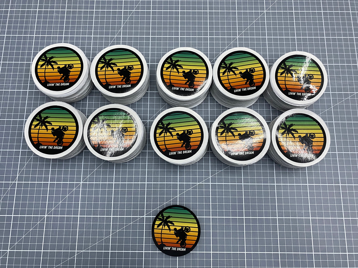 Create your own Glossy Printed Circle Sticker