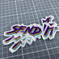 Send it Sticker (Tri color Sketch)