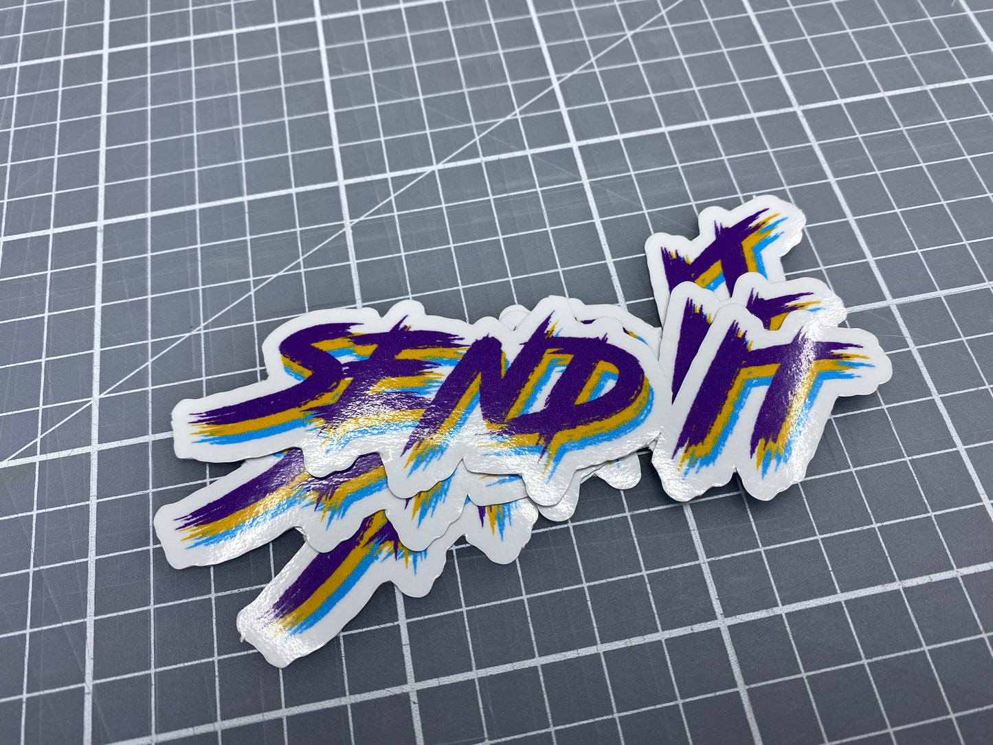 Send it Sticker (Tri color Sketch)