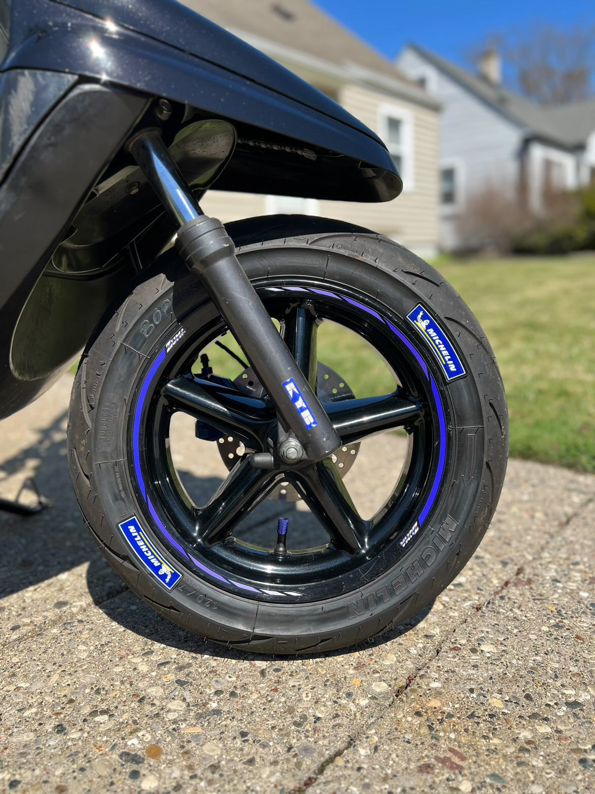 Yamaha Zuma Wheel stripes Directional "Rim Tape" V2