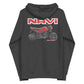 Red Honda Navi Motorcycle Rolling zip up hoodie