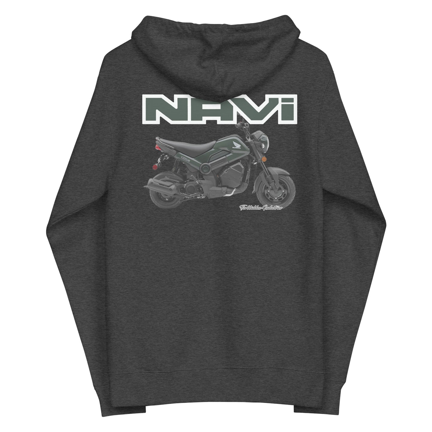 Ranger Green Honda Navi Motorcycle zip up hoodie