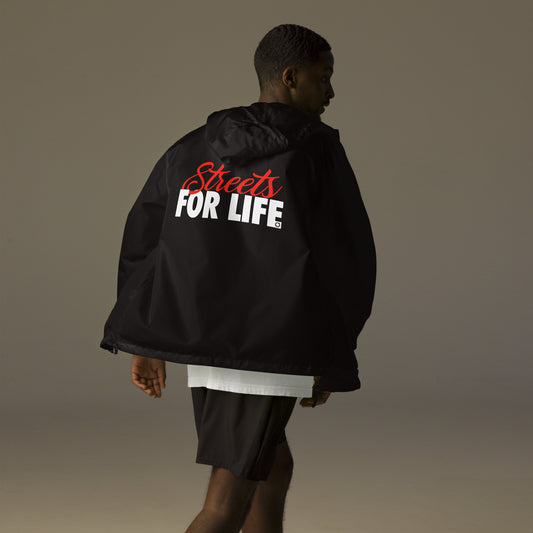 Streets  for life Unisex lightweight zip up windbreaker