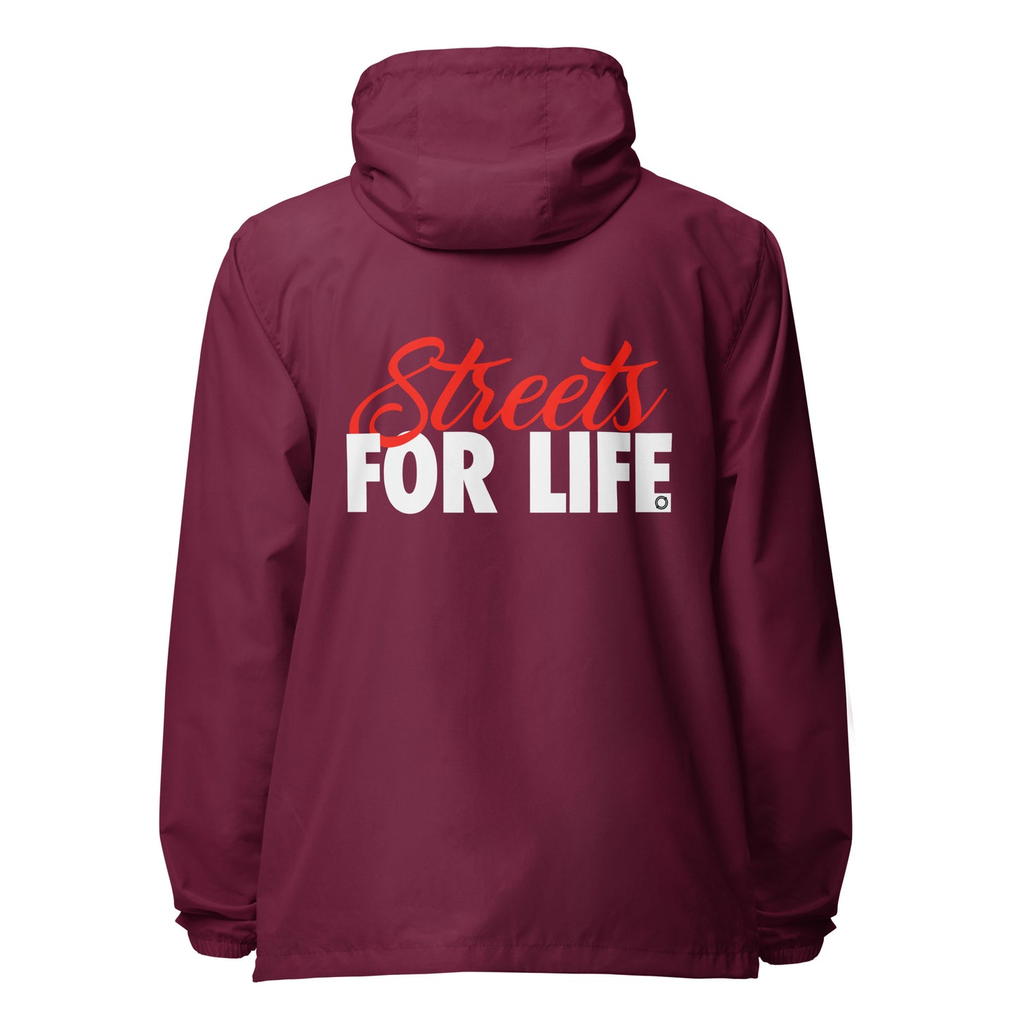 Streets  for life Unisex lightweight zip up windbreaker