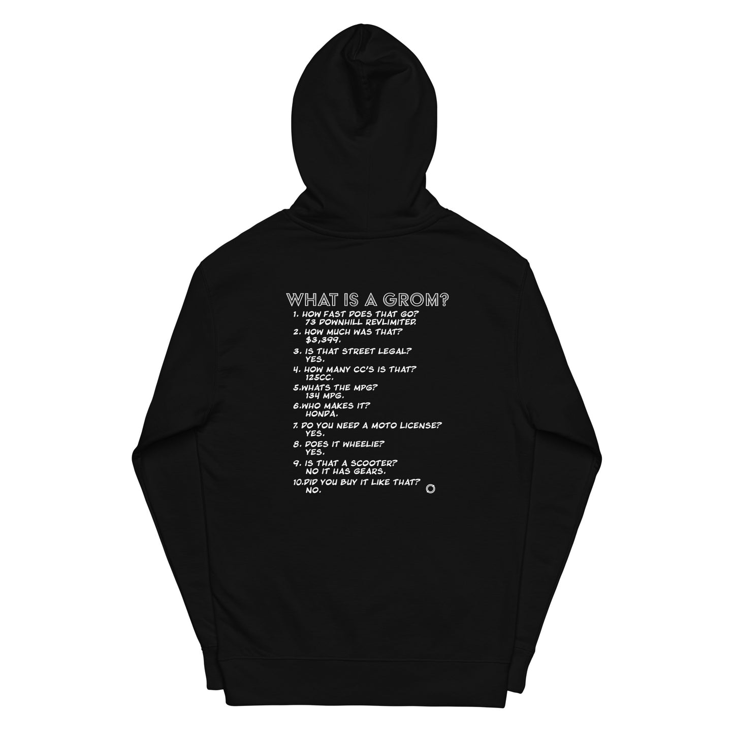 What is a Grom? Pull-over midweight hoodie