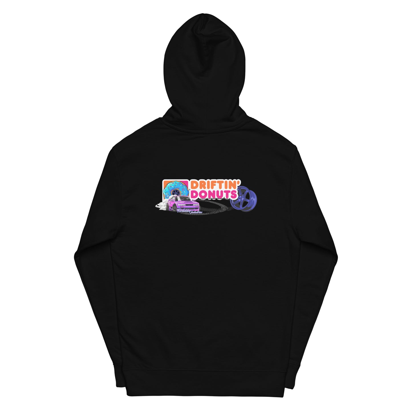 Driftin, Donuts Dunkin style Mid-weight Hoodie |  TE37 | Nissan s13, drifting