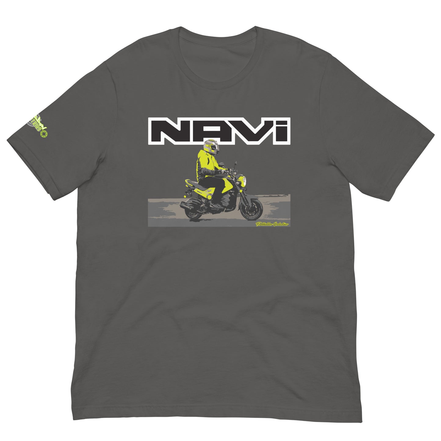 Grasshopper Green Honda Navi Motorcycle rolling t-shirt