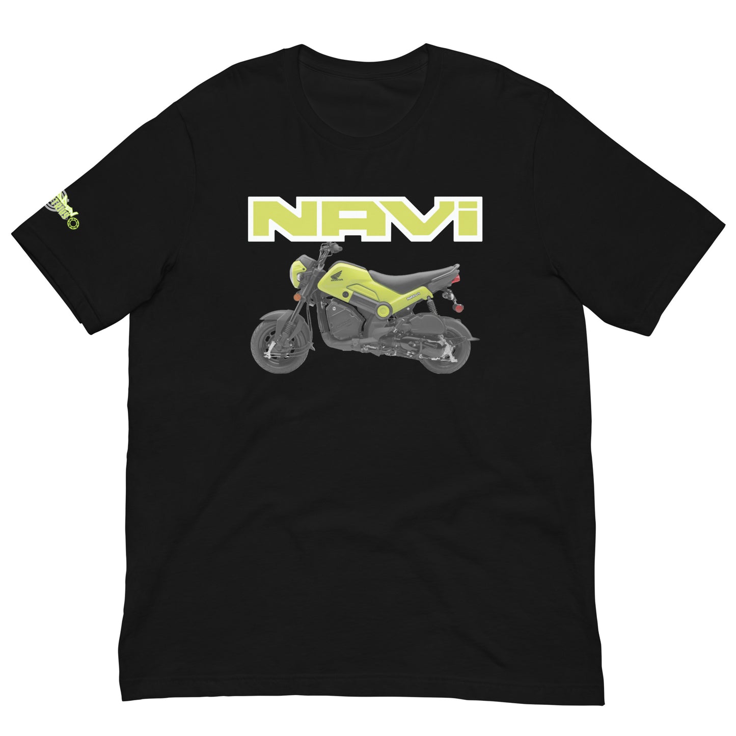 Grasshopper Green Honda Navi Motorcycle T-shirt