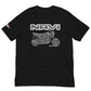 Black Honda Navi Motorcycle T-shirt