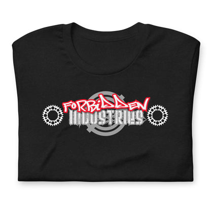 Forbidden Industries Gear Red, grey, white logo t-shirt