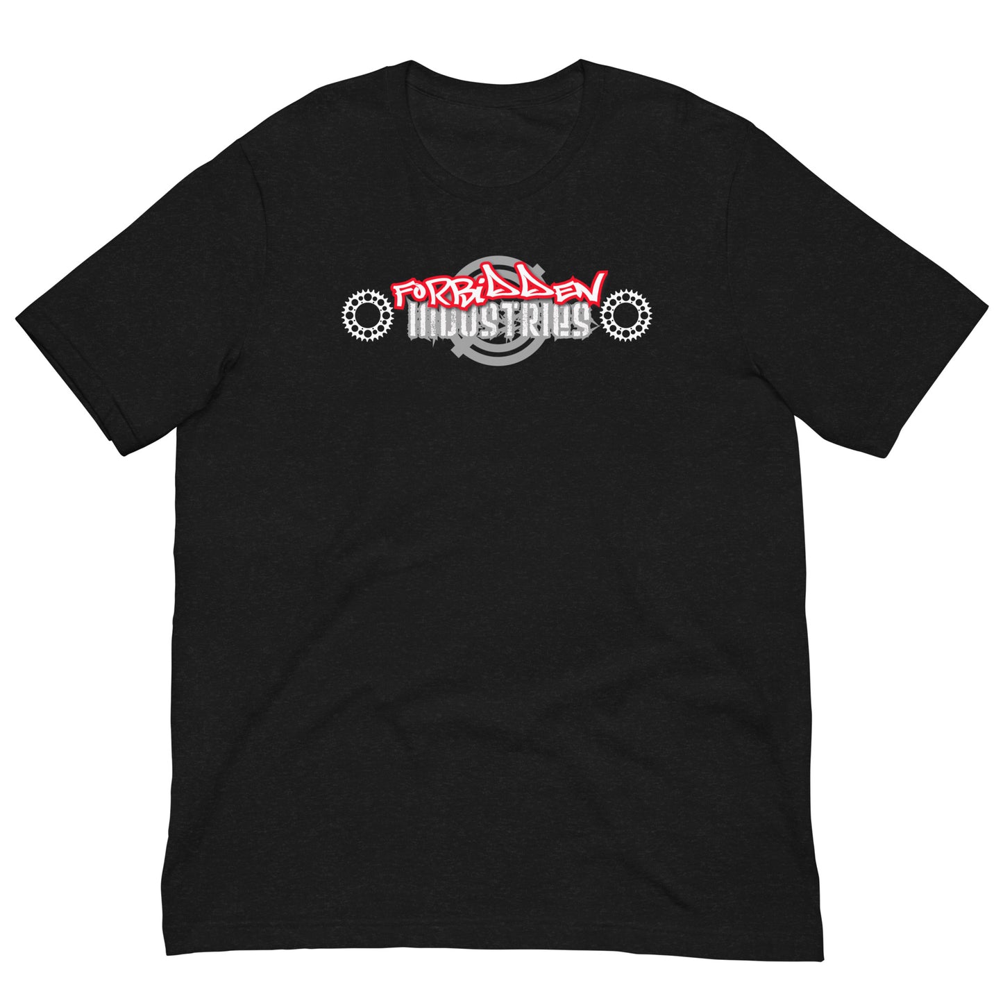 Forbidden Industries Gear Red, grey, white logo t-shirt