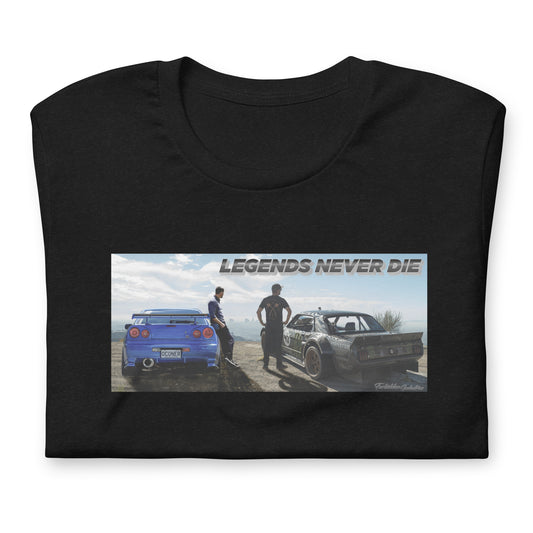 Tribute to Ken Block & Paul walker, Legends Never die | Unisex t-shirt